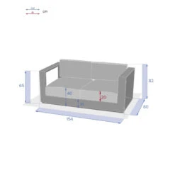 Canapé Extérieur 2 Places Allure Hespéride -NAHAN Jardin Magasin canape exterieur 2 places allure hesperide 2