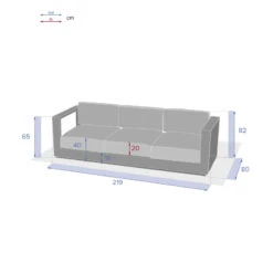 Canapé Extérieur 3 Places Allure Blanc Hespéride -NAHAN Jardin Magasin canape exterieur 3 places allure blanc hesperide 2
