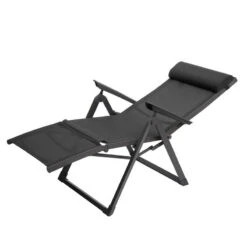 Chaise Longue Decima Hespéride Anthracite/graphite -NAHAN Jardin Magasin chaise longue decima hesperide anthracit 5
