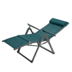 Chaise Longue Decima Hespéride Bleu Canard/graphite -NAHAN Jardin Magasin chaise longue decima hesperide bleu canard 1 3