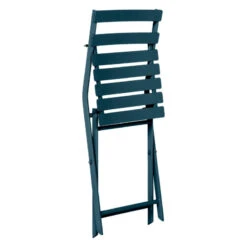 Chaise Métal Pliante Greensboro Bleu Pétrole Hespéride -NAHAN Jardin Magasin chaise metal pliante greensboro bleu petrole hesperide 2