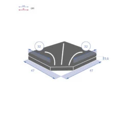 Dalle 25 Kg Pour Pied De Parasol En Croix Hespéride Noir 7 Dalle 25 Kg Pour Pied De Parasol En Croix Hespéride Noir -NAHAN Jardin Magasin dalle 25kg pour pied de parasol en croix hesperide noir 3