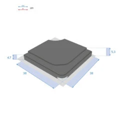 Dalle Pour Parasol 15 Kg Béton Stacio Noir Hespéride -NAHAN Jardin Magasin dalle pour parasol 15 kg beton stacio noir hesperide 2