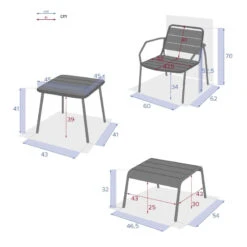 Ensemble Extérieur Duo Relax Phuket Bleu Canard Hespéride -NAHAN Jardin Magasin ensemble exterieur duo relax phuket bleu canard hesperide 6