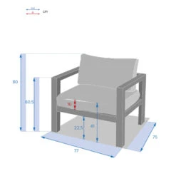Fauteuil De Jardin Jauca Noisette / Gris Boisé Hespéride 5 Fauteuil De Jardin Jauca Noisette / Gris Boisé Hespéride -NAHAN Jardin Magasin fauteuil de jardin jauca noisette gris boise hesperide 2