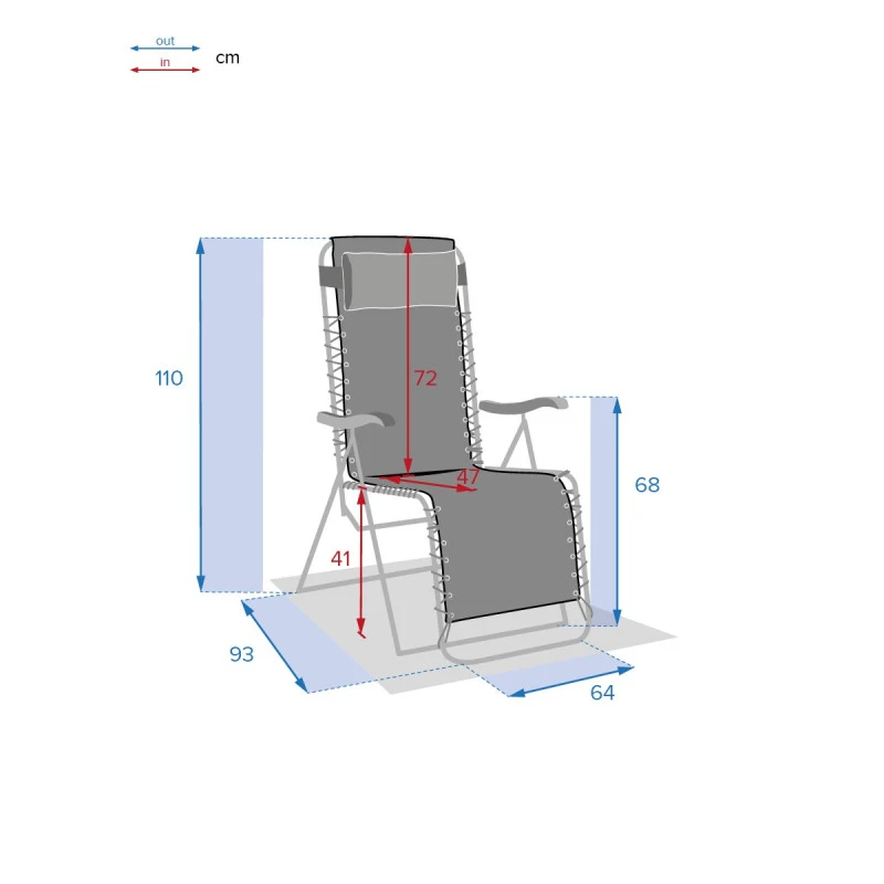Fauteuil Détente D'extérieur Hespéride Silos Gris Galet 7 Fauteuil Détente D'extérieur Hespéride Silos Gris Galet – Image 7