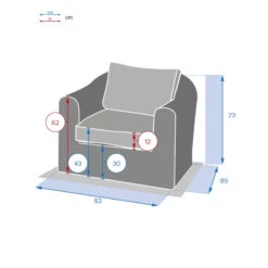 Fauteuil Détente Moorea Hespéride Terre Ombre -NAHAN Jardin Magasin fauteuil detente moorea hesperide terre ombre 1 3
