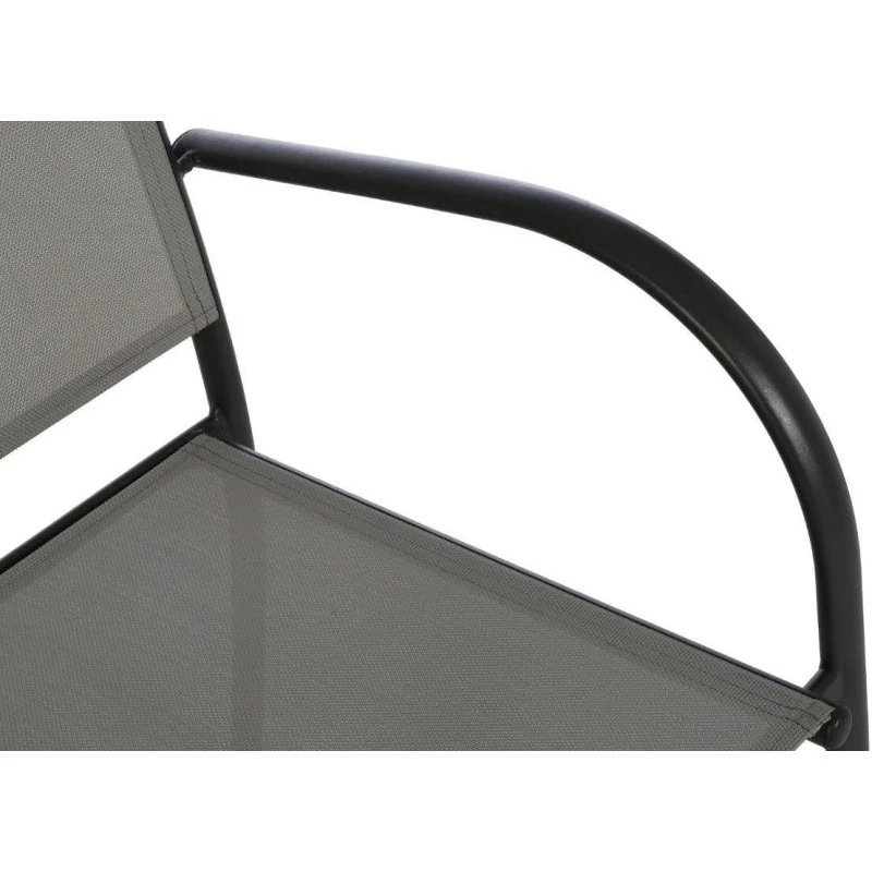 Fauteuil Empilable Piazza Hespéride Galet/graphite 5 Fauteuil Empilable Piazza Hespéride Galet/graphite – Image 5