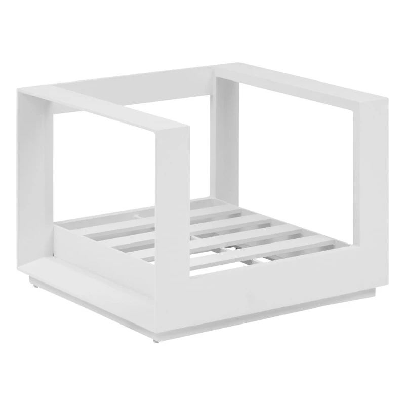 Fauteuil Extérieur 1 Place Allure Blanc Hespéride 5 Fauteuil Extérieur 1 Place Allure Blanc Hespéride – Image 5