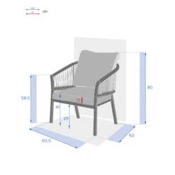 Fauteuil Extérieur 1 Place Oriengo Anthracite Hespéride 8 Fauteuil Extérieur 1 Place Oriengo Anthracite Hespéride -NAHAN Jardin Magasin fauteuil exterieur 1 place oriengo anthracite hesperide 3