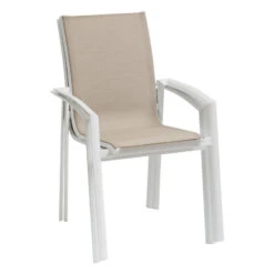 Fauteuil Extérieur Axant Lin/blanc Hespéride -NAHAN Jardin Magasin fauteuil exterieur axant linblanc hesperide 2