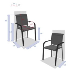 Fauteuil Extérieur Essentia Anthracite/graphite Hespéride -NAHAN Jardin Magasin fauteuil exterieur essentia anthracite graphite hesperide 4