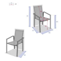 Fauteuil Pavane Hespéride Anthracite/graphite -NAHAN Jardin Magasin fauteuil pavane hesperide anthracitegraphite 3
