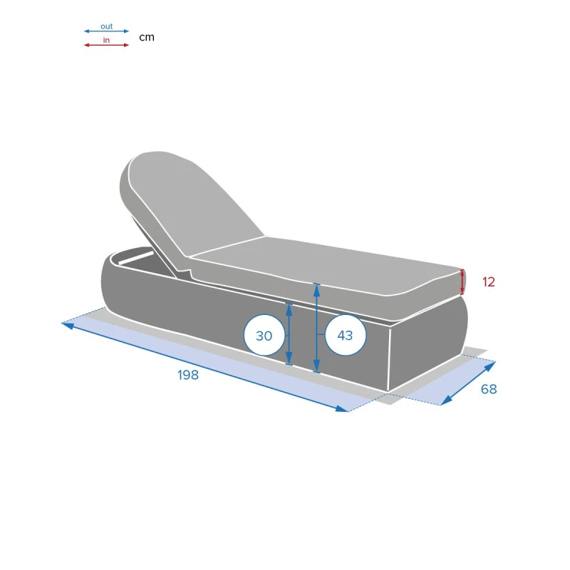 Lit Piscine Moorea Terre Ombre Hespéride 8 Lit Piscine Moorea Terre Ombre Hespéride – Image 8
