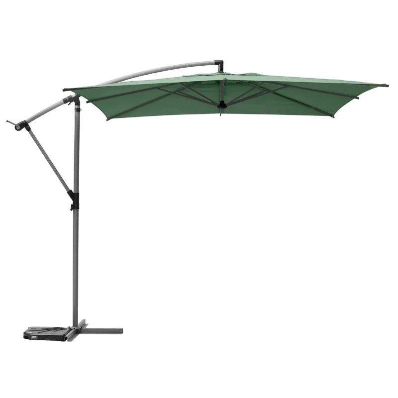 Parasol Décentré Carré Manoa Vert Olive Hespéride 2 Parasol Décentré Carré Manoa Vert Olive Hespéride – Image 2