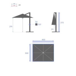 Parasol Décentré Eléa Inclinable Rectangulaire Noisette Hespéride 11 Parasol Décentré Eléa Inclinable Rectangulaire Noisette Hespéride -NAHAN Jardin Magasin parasol decentre elea inclinable 3x4 noisette hesperide 5