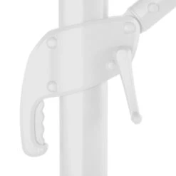 Parasol Décentré Eléa Inclinable Carré Oléfine Noisette/blanc Hespéride -NAHAN Jardin Magasin parasol decentre elea inclinable carre olefine noisetteblanc hesperide 4