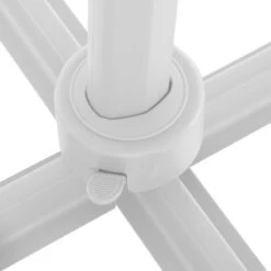 Parasol Décentré Eléa Inclinable Carré Oléfine Noisette/blanc Hespéride -NAHAN Jardin Magasin parasol decentre elea inclinable carre olefine noisetteblanc hesperide 6