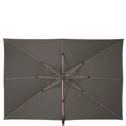 Parasol Déporté Rectangulaire Soly Honey Et Charbon Hespéride -NAHAN Jardin Magasin parasol deporte rectangulaire soly honey et charbon hesperide 2