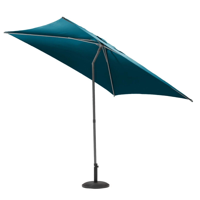Parasol Droit Carré 2,5x2,5m Soya Bleu Canard Hespéride 3 Parasol Droit Carré 2,5x2,5m Soya Bleu Canard Hespéride – Image 3
