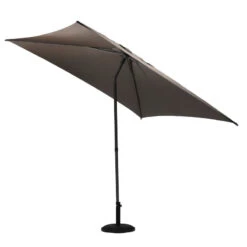 Parasol Droit Carré 2,5x2,5m Soya Taupe Hespéride -NAHAN Jardin Magasin parasol droit carre 25x25m soya taupe hesperide 2