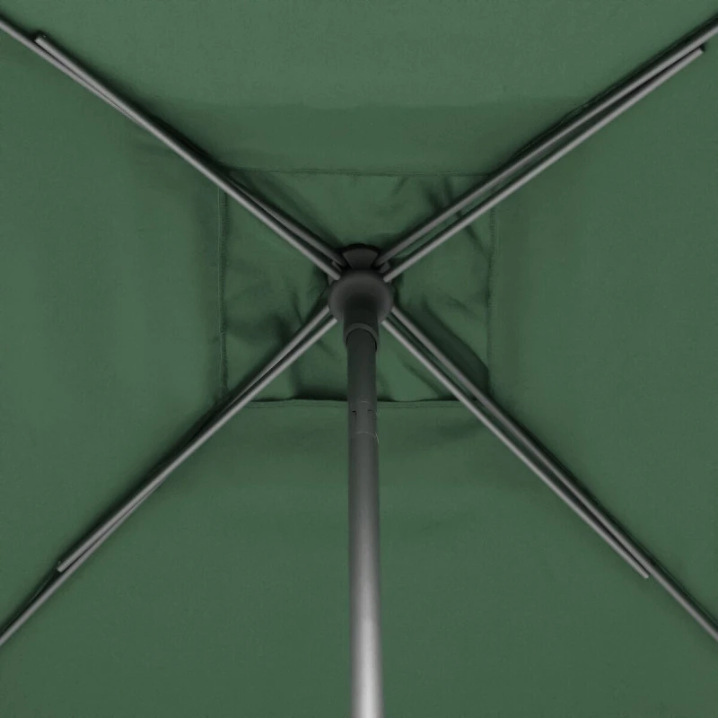 Parasol Droit Carré 2,5x2,5m Soya Vert Olive Hespéride 6 Parasol Droit Carré 2,5x2,5m Soya Vert Olive Hespéride – Image 6
