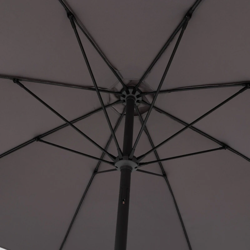 Parasol Droit Rond 2,7m Sisko Ardoise Hespéride 6 Parasol Droit Rond 2,7m Sisko Ardoise Hespéride – Image 6