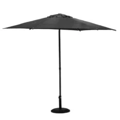 Parasol Droit Rond 2,7m Soya Ardoise Hespéride -NAHAN Jardin Magasin parasol droit rond 27m soya ardoise hesperide 1 4