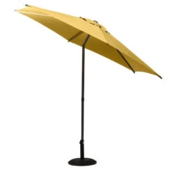 Parasol Droit Rond 2,7m Soya Jaune Moutarde Hespéride -NAHAN Jardin Magasin parasol droit rond 27m soya jaune moutarde hesperide 2