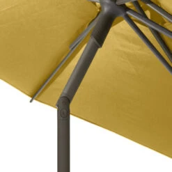 Parasol Droit Rond 2,7m Soya Jaune Moutarde Hespéride -NAHAN Jardin Magasin parasol droit rond 27m soya jaune moutarde hesperide 5
