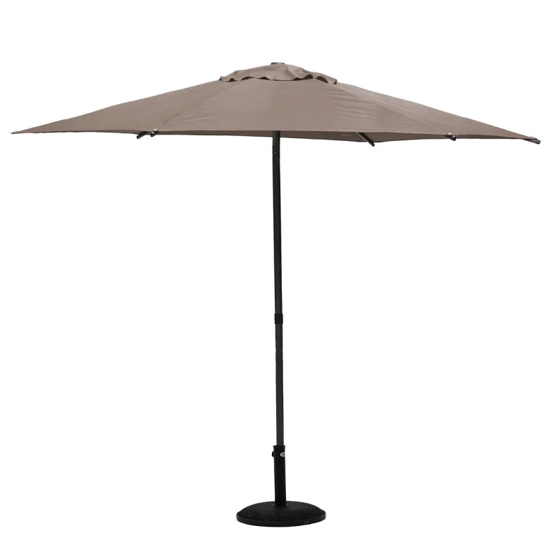 Parasol Droit Rond 2,7m Soya Taupe Hespéride 2 Parasol Droit Rond 2,7m Soya Taupe Hespéride – Image 2