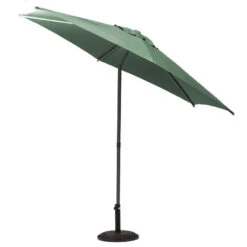 Parasol Droit Rond 2,7m Soya Vert Olive Hespéride -NAHAN Jardin Magasin parasol droit rond 27m soya vert olive hesperide 2