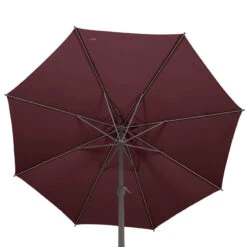 Parasol Mat Central Rond 3m Loompa Bordeaux Hespéride 10 Parasol Mat Central Rond 3m Loompa Bordeaux Hespéride -NAHAN Jardin Magasin parasol mat central rond 3m loompa bordeaux hesperide 3