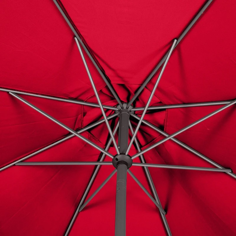 Parasol Mat Central Rond 3m Loompa Grenade Hespéride 7 Parasol Mat Central Rond 3m Loompa Grenade Hespéride – Image 7