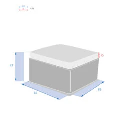 Pouf Extérieur Savinia Coloris Tahini Hespéride -NAHAN Jardin Magasin pouf exterieur savinia coloris tahini hesperide 3