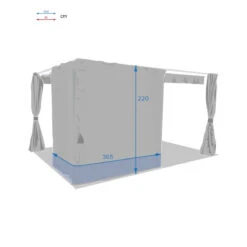 Rideaux Ardoises Pour Tonnelle Rectangulaire Palmeira Hespéride -NAHAN Jardin Magasin rideaux ardoises pour tonnelle rectangulaire palmeira hesperide 3