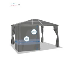 Rideaux De Tonnelle Belize Ardoise Hespéride 5 Rideaux De Tonnelle Belize Ardoise Hespéride -NAHAN Jardin Magasin rideaux de tonnelle belize ardoise hesperide 2