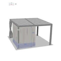Rideaux Pour Tonnelle Majaé 3,6x3,6 M Hespéride 5 Rideaux Pour Tonnelle Majaé 3,6x3,6 M Hespéride -NAHAN Jardin Magasin rideaux pour tonnelle majae 36x36 m hesperide 1 2