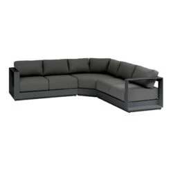 NAHAN Jardin Magasin -NAHAN Jardin Magasin salon d angle 5 places allure anthracite graphite hesperide 1