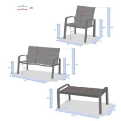 Salon De Jardin 4 Places Elyn Bleu Canard / Graphite Hespéride 15 Salon De Jardin 4 Places Elyn Bleu Canard / Graphite Hespéride -NAHAN Jardin Magasin salon de jardin 4 places elyn bleu canard graphite hesperide 7