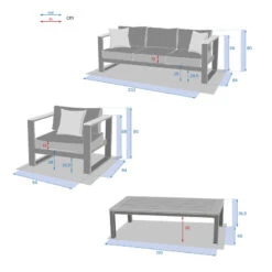 Salon De Jardin Emperia 5p En Aluminium Et Acacia Hespéride -NAHAN Jardin Magasin salon de jardin emperia 5p en aluminium et acacia hesperide 3