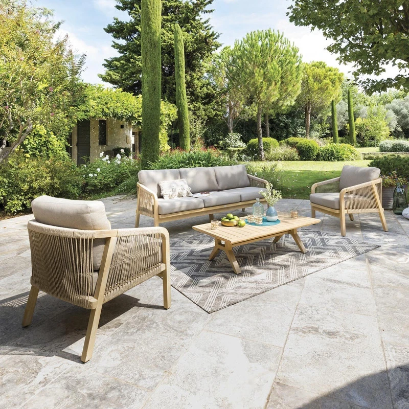 Salon De Jardin En Bois 5p Papouasie Hespéride 1 Salon De Jardin En Bois 5p Papouasie Hespéride