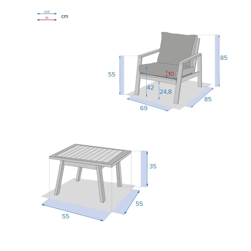 Salon Duo Extérieur Tiwi Acacia Hespéride 4 Salon Duo Extérieur Tiwi Acacia Hespéride – Image 4
