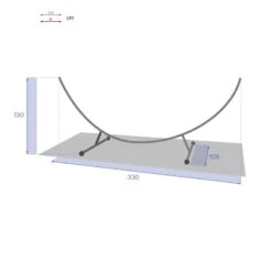 Support Hamac Demi-lune 3m30 Hespéride 7 Support Hamac Demi-lune 3m30 Hespéride -NAHAN Jardin Magasin support hamac l3m30 hesperide 3
