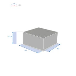 Table Basse Extérieure Carrée Savinia Coloris Tahini Hespéride -NAHAN Jardin Magasin table basse exterieure carree savinia coloris tahini hesperide 3