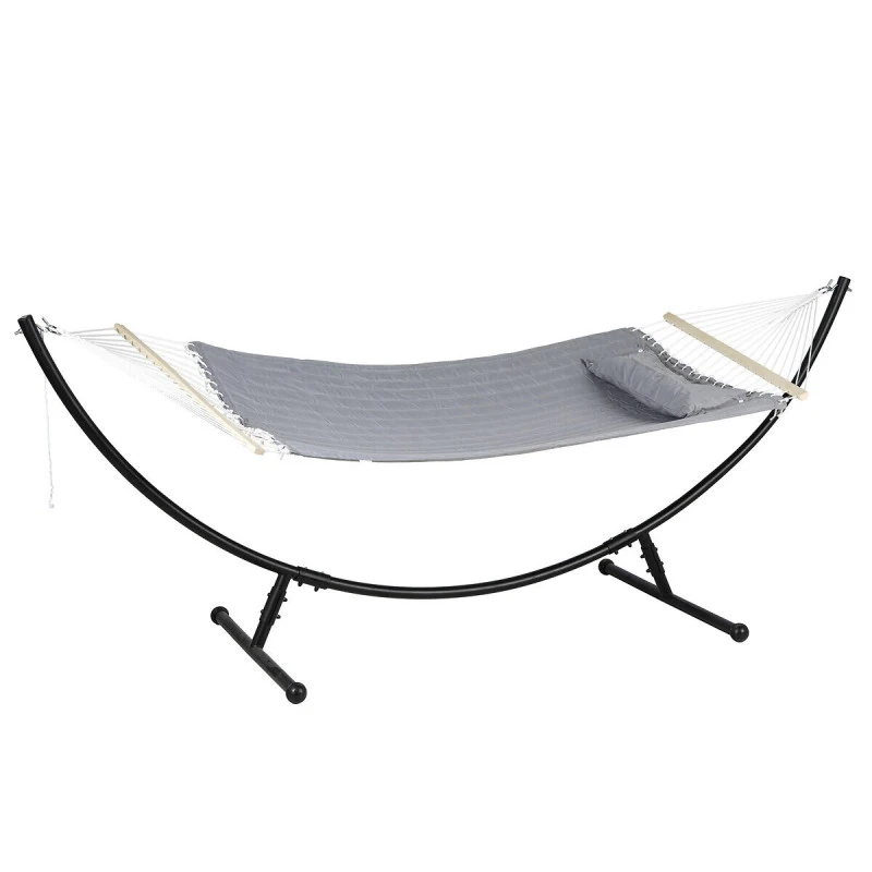 Toile De Hamac Matelassé Akio Gris Sans Pied Hespéride 1 Toile De Hamac Matelassé Akio Gris Sans Pied Hespéride