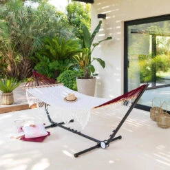 Toile Hamac Ethnique Franges 2 M Hespéride -NAHAN Jardin Magasin toile hamac ethnique franges 2 m hesperide 3