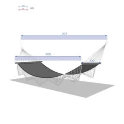 Toile Hamac Ethnique Franges 2 M Hespéride -NAHAN Jardin Magasin toile hamac ethnique franges 2 m hesperide 4