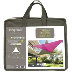 Toile Solaire 2x2x2m Curacao Gris Hespéride 6 Toile Solaire 2x2x2m Curacao Gris Hespéride -NAHAN Jardin Magasin toile solaire 2x2x2m luxe hesperide curacao gri 2