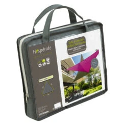 Toile Solaire 4x4x4m Curacao Gris Hespéride 9 Toile Solaire 4x4x4m Curacao Gris Hespéride -NAHAN Jardin Magasin toile solaire 4x4x4m luxe hesperide curacao gris 3